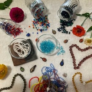 Assorted Czech and Chinese beads